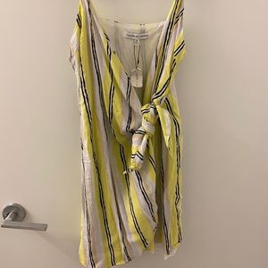 Cupcakes & Cashmere Striped Wrap Dress